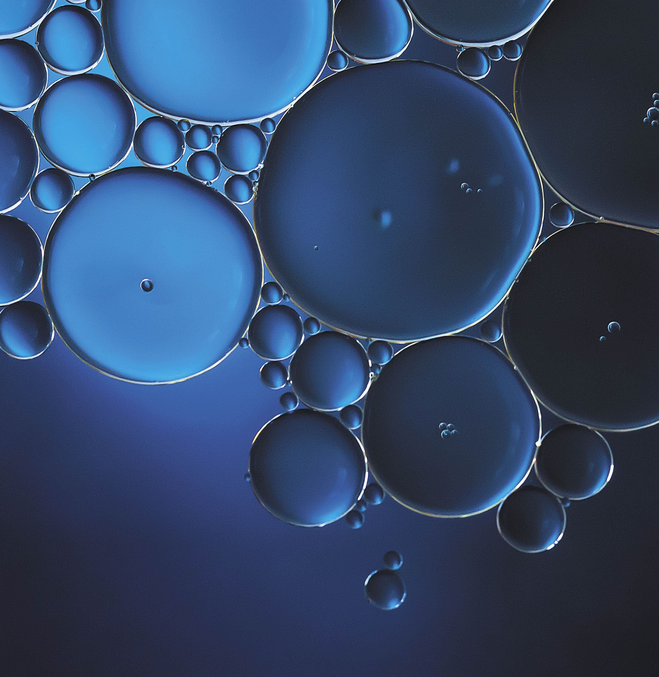 bolhas semelhantes a estrutura molecular microscopica